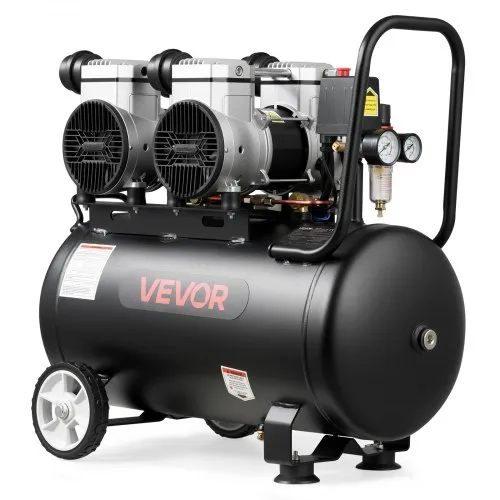 VEVOR 3 KW Druckluftkompressor, Ölfreier Kompressor mit 50 L Lufttank, Flüsterkompressor mit 255 L/min bei 6,2 bar & Max. 8 bar, Tragbarer Luftkompressor mit Rädern & Griff für Werkstatt Heimwerker VEVOR 3 KW Druckluftkompressor, Ölfreier Kompressor mit 50 L Lufttank, Flüsterkompressor mit 255 L/min bei 6,2 bar & Max. 8 bar, Tragbarer Luftkompressor mit Rädern & Griff für Werkstatt Heimwerker
