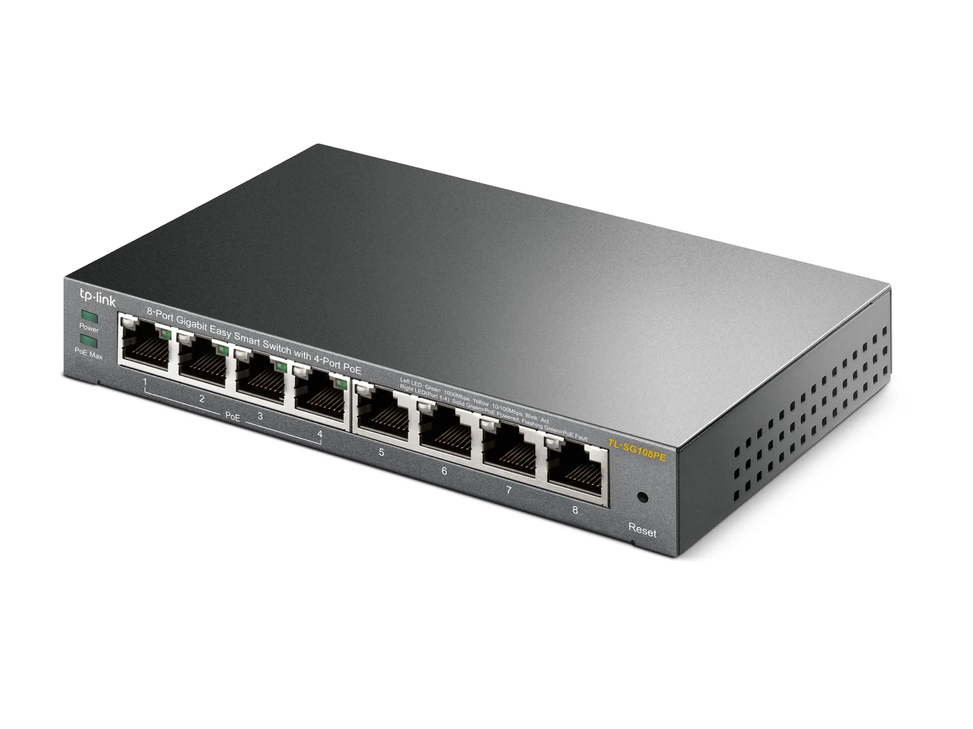 TP-Link 8-Port Gigabit Easy Smart Switch mit 4-Port PoE+ – Bild 4