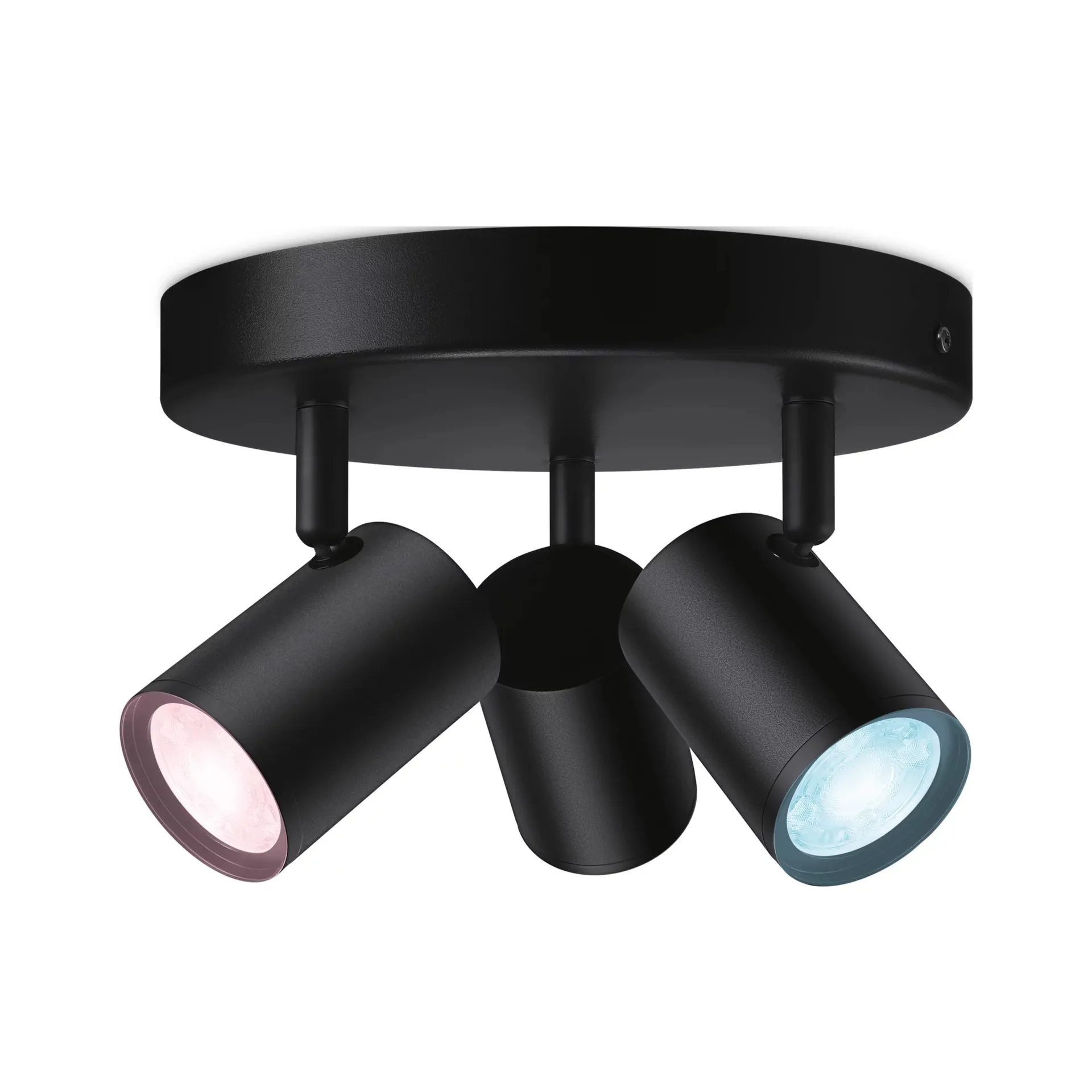 WiZ IMAGEO 3 x einstellbarer Spot Runde Platte WiZ IMAGEO 3 x einstellbarer Spot Runde Platte