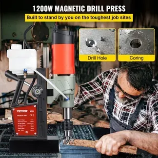 VEVOR 1200 W Magnetbohrer Magnetbohrmaschine 13000 N Elektrische Kernbohrmaschine Industrielle Bohrmaschine 580 RPM mit variabler Geschwindigkeit für alle Oberflächen und Heimwerkerarbeiten VEVOR 1200 W Magnetbohrer Magnetbohrmaschine 13000 N Elektrische Kernbohrmaschine Industrielle Bohrmaschine 580 RPM mit variabler Geschwindigkeit für alle Oberflächen und Heimwerkerarbeiten