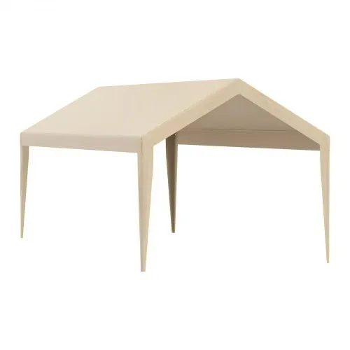 VEVOR Carport-Garagenzelt, 3 x 6 m, Garagendachzelt, wasserdicht und UV-geschützt, einfache Installation mit Spanngurten, beige (nur Dachabdeckung, Rahmen nicht im Lieferumfang enthalten) – Bild 9