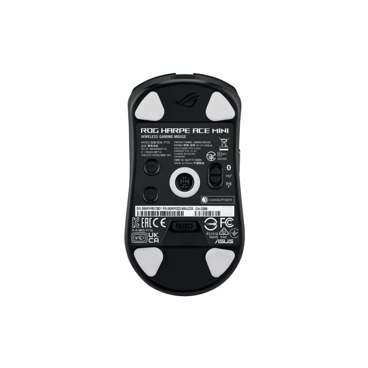 ASUS ROG Harpe Ace Mini Maus Gaming Beidhändig RF Wireless + Bluetooth + USB Type-C Optisch 42000 DPI – Bild 2