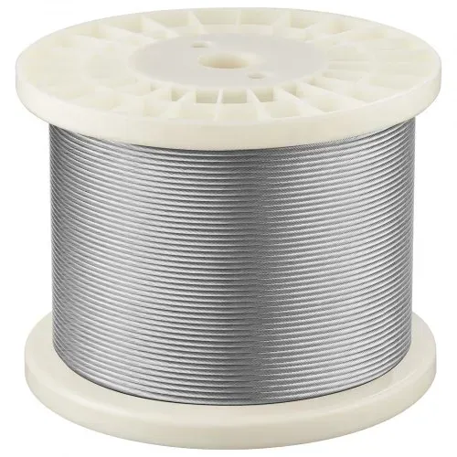 VEVOR Edelstahldrahtseil φ3,2 mm 152,4 m Länge, Drahtseil aus Edelstahl 316 mit einer Bruchlast von 798 kg, 1x19 Litzen, Stahlseil für Terrassengeländer, Gartenspaliere, inkl. Drahtschneider – Bild 9