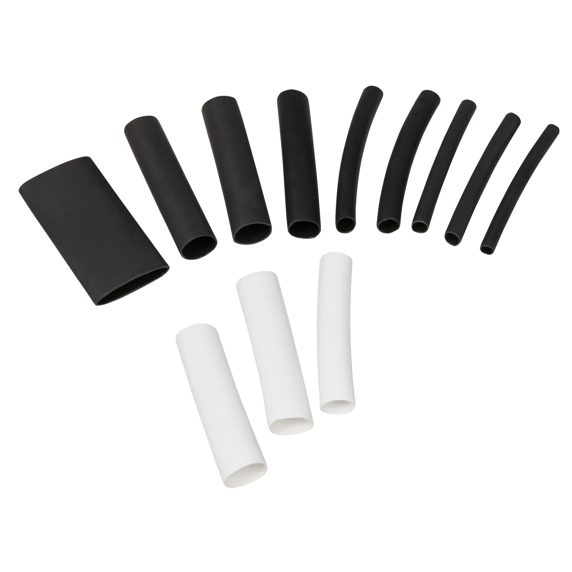 Schrumpfschlauch-Set McPower, 300-teilig in Sortimentsbox, klebend, schwarz/weiß – Bild 2