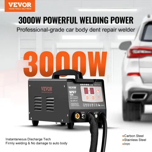 VEVOR Ausbeulspotter, 3kW, Dellenreparaturset mit 2 Schweißpistolen, automatisches/manuelles Schweißen & 7 Modi, Punktschweißgerät zur Dellenreparatur für Autokarosserie, Dellenzieher für Autos & LKWs VEVOR Ausbeulspotter, 3kW, Dellenreparaturset mit 2 Schweißpistolen, automatisches/manuelles Schweißen & 7 Modi, Punktschweißgerät zur Dellenreparatur für Autokarosserie, Dellenzieher für Autos & LKWs