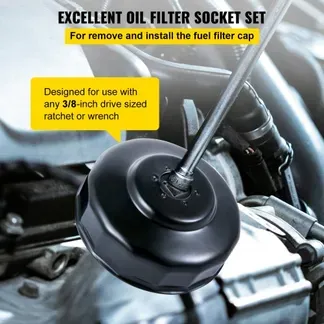 VEVOR 30-teiliger Ölfilter-Steckschlüsselsatz Ölfilterkappenschlüssel 9,525mm VEVOR 30-teiliger Ölfilter-Steckschlüsselsatz Ölfilterkappenschlüssel 9,525mm