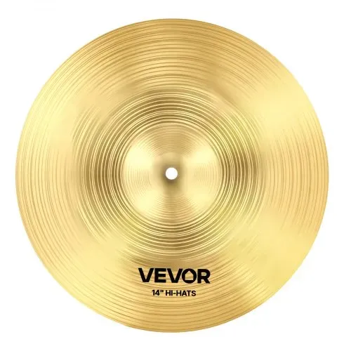 VEVOR 3-teiliges Beckenset 355mm HiHat 400mm Crash 505mm Ridebecken Legierung (14 16 20 Inches) – Bild 9