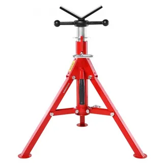 VEVOR Rohrstütze Kohlenstoffstahl Rohrständer V-Kopf Max. Belastbarkeit 1134 kg Rohrbock Höhenverstellbar von 61 bis 107 cm klappbare Beine zum Transport Ideal für Gewindeschneidmaschinen Rollennuten VEVOR Rohrstütze Kohlenstoffstahl Rohrständer V-Kopf Max. Belastbarkeit 1134 kg Rohrbock Höhenverstellbar von 61 bis 107 cm klappbare Beine zum Transport Ideal für Gewindeschneidmaschinen Rollennuten