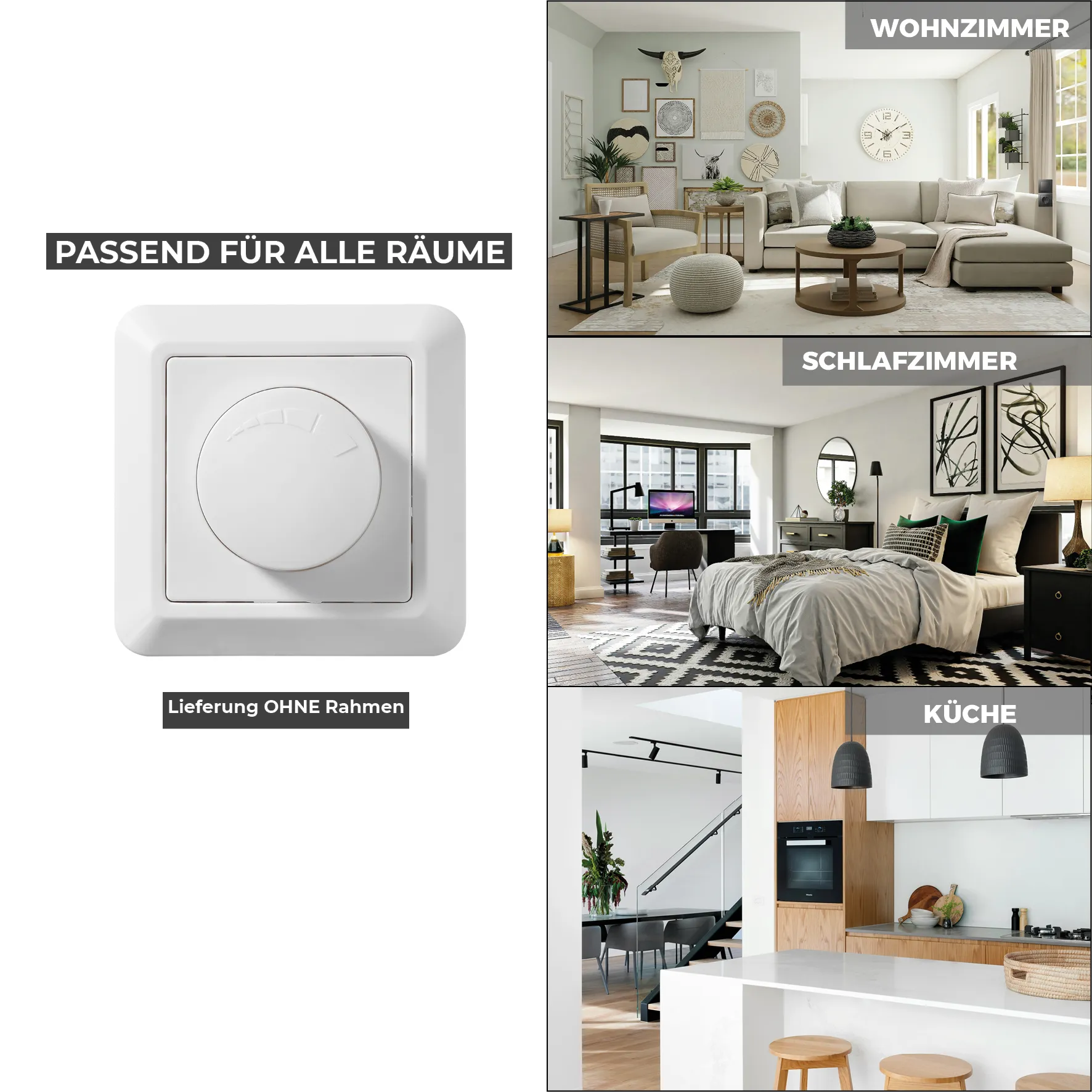 LED-Dimmer für elektronische Trafos McPower ''Cup'' 250V/300W, UP, Memory-Funktion – Bild 5