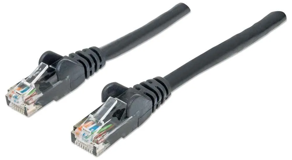 Intellinet Netzwerkkabel, Cat6, U/UTP, CCA, Cat6-kompatibel, RJ45-Stecker/RJ45-Stecker, 0,5 m, schwarz Intellinet Netzwerkkabel, Cat6, U/UTP, CCA, Cat6-kompatibel, RJ45-Stecker/RJ45-Stecker, 0,5 m, schwarz