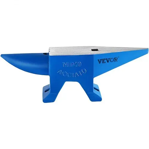 VEVOR Schmiede Amboss 48,1 kg Schiemdewerkzeuge geschmiedeter Stahl mit rundem und quadratischem Loch, Amboss für Schmiede und Juweliere, langlebiges & robustes Metallbearbeitungswerkzeug, – Bild 9