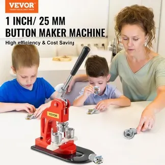 VEVOR Button Maker Maschine, 25 mm (1 Zoll) Badge Punch Press Kit, Kinder DIY Geschenke Pin Maker, Button Herstellung Zubehör mit 500 Stk. Button Teile & Kreisschneider & Zauberbuch VEVOR Button Maker Maschine, 25 mm (1 Zoll) Badge Punch Press Kit, Kinder DIY Geschenke Pin Maker, Button Herstellung Zubehör mit 500 Stk. Button Teile & Kreisschneider & Zauberbuch