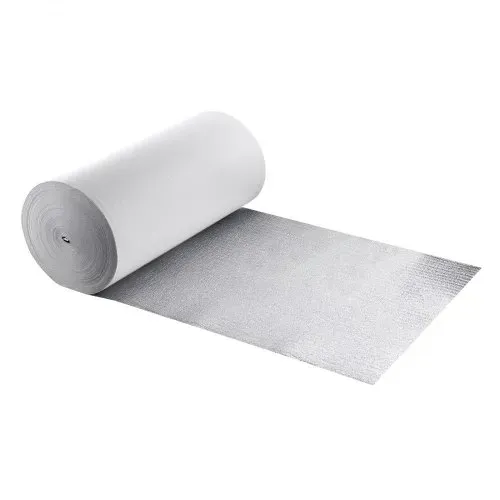 VEVOR Isolierfolie, Reflexionsfolie mit EPE-Schaumkern, 3mm, Dämmfolie 122cm x 76,2m, Aluminiumfolie + PE-Folie, wärmereflektierender Schutz, Wärmedämmrolle, Garagentore, Fenster, Wohnmobildächer – Bild 8