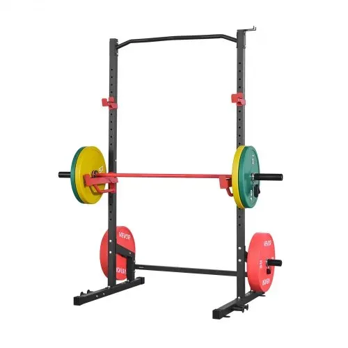 VEVOR Power Cage Squat Rack 454 kg Belastbar, multifunktionales Power Rack für Heimfitnessstudio mit 4 Bandhalterungen & verstellbarem J-Haken & Sicherheitsstangen für Klimmzüge mit Langhantel – Bild 10
