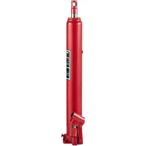 VEVOR Hydraulischer langer Rammheber, 4 t Tragfähigkeit, mit Einzelkolbenpumpe und flacher Basis, manueller Hubarbeitsbühnenheber mit Griff, für Garagen-/Ladenkräne, Motorhebevorrichtung, rot – Bild 8