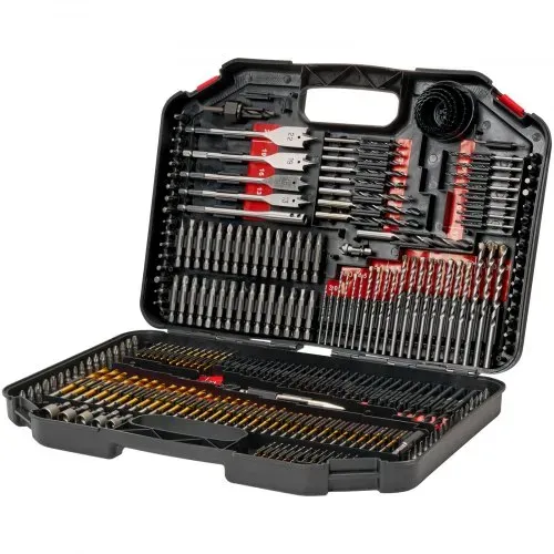 VEVOR Bohrerset 246-teilig, Bohrer- und Schrauberbit-Set, Schraubendreherbit-Set geeignet zum Bohren und Schrauben in Holz, Metall und Zement, Bohrer-Sets Kombi-Set sortiert in geordneter Tragkoffer – Bild 10
