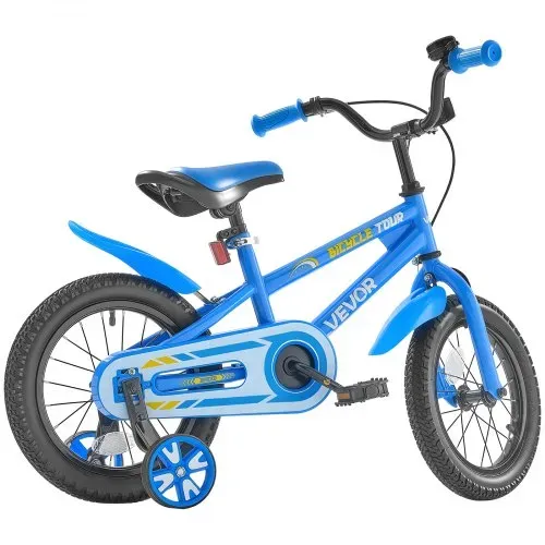VEVOR Kinderfahrrad, 14 Zoll BMX-Stil-Fahrrad, empfohlene Kindergröße 95-116 cm, Stützräder inklusive, 4-8 Jahren Kinder, Kleinkinderfahrrad für Jungen und Mädchen zum Fahrradlernen, blau – Bild 10