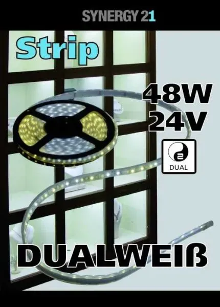 Synergy 21 LED Flex Strip 3528 – 120 DW (CCT) DC24V 36W pro Farbe IP20 Synergy 21 LED Flex Strip 3528 – 120 DW (CCT) DC24V 36W pro Farbe IP20