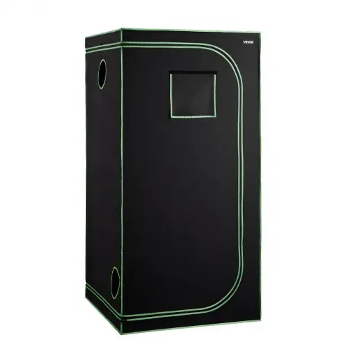 VEVOR Growzelt, 100x100x200 cm, Growbox 600D hochreflektierendes Mylar, Indoor-Pflanzenzelt mit Beobachtungsfenster, Bodenwanne & Reißverschluss, Gewächshaus Zuchtzelte für Obst, Blumen & Gemüse – Bild 9