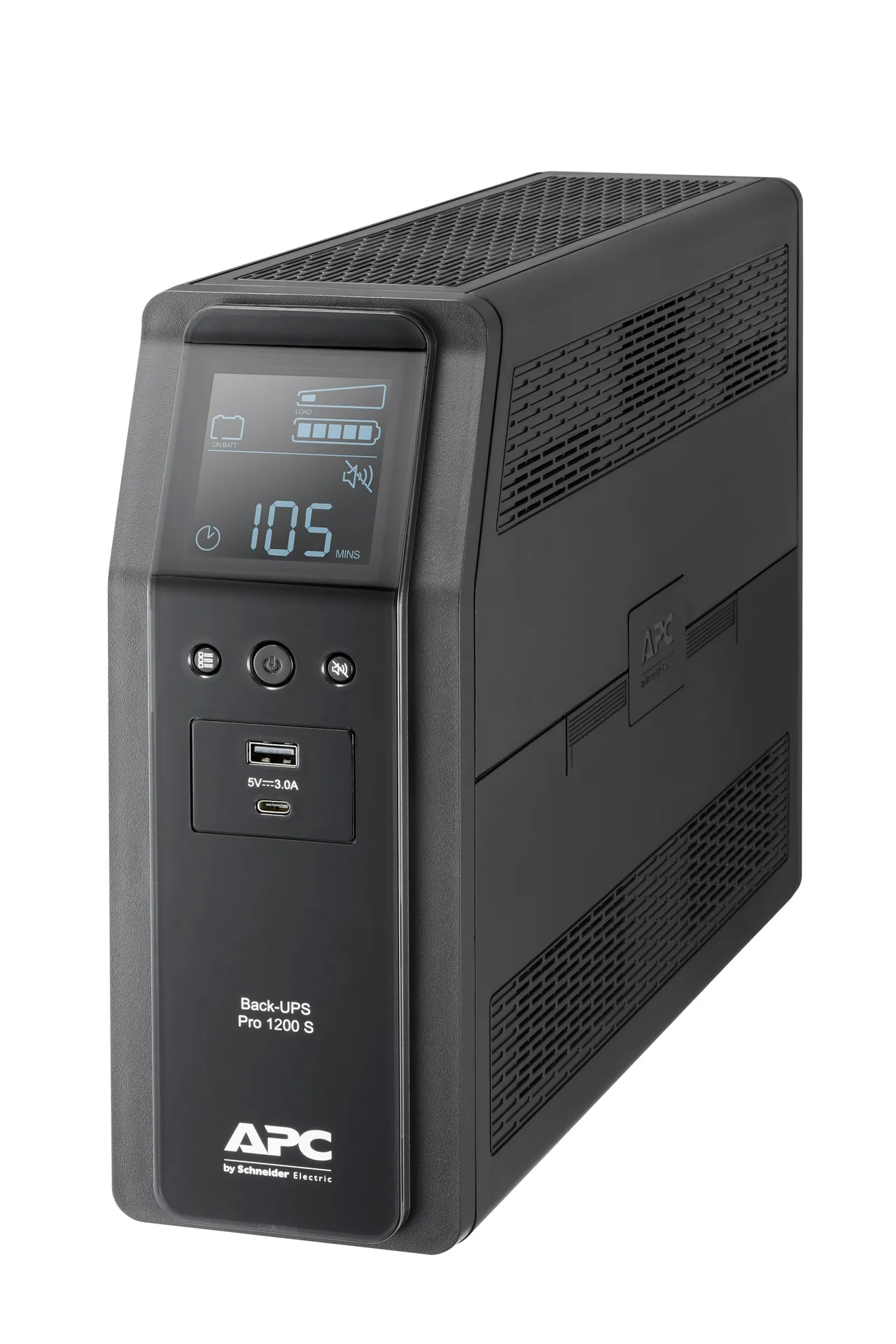 APC Back-UPS Pro 1200S, 1200 VA, 230 V, Sinuswelle, AVR, LCD, 8 IEC Ausgänge (2 mit Überspannungsschutz) – Bild 2