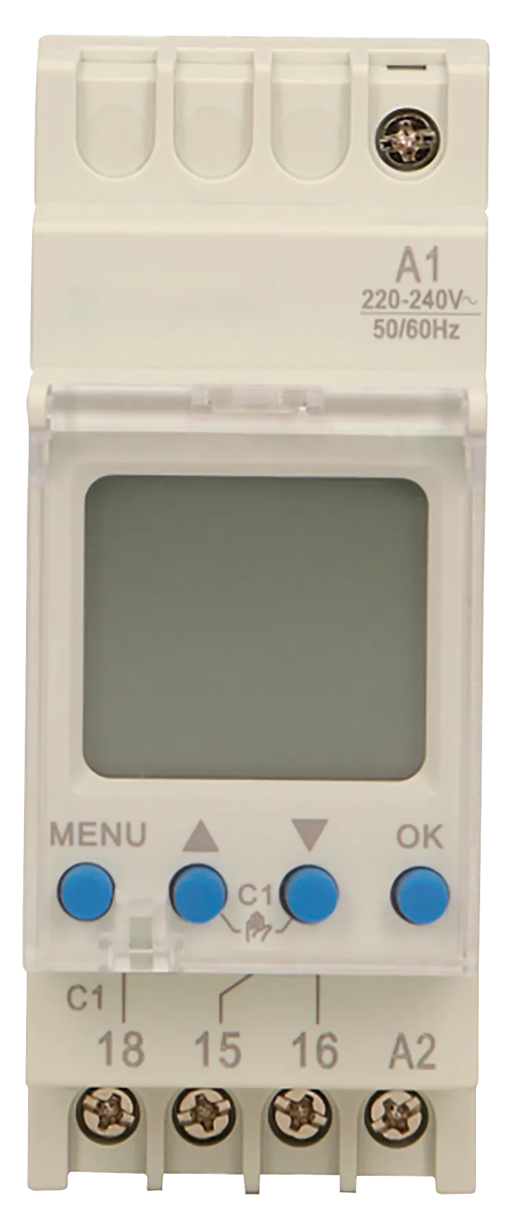 Digitale Zeitschaltuhr, 52 Programme, max. 2.300W, DIN TH-35mm Digitale Zeitschaltuhr, 52 Programme, max. 2.300W, DIN TH-35mm