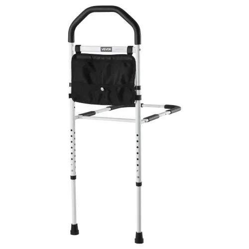 VEVOR Aufstehhilfe Bett, Haltegriffe mit Stützbein & PU-Handlauf, 732–992mm höhenverstellbarer Gehstock aus Karbonstahlrohr, Bett Einstiegshilfe für Kingsize-, Queensize-, Full- & Twin-Betten – Bild 10
