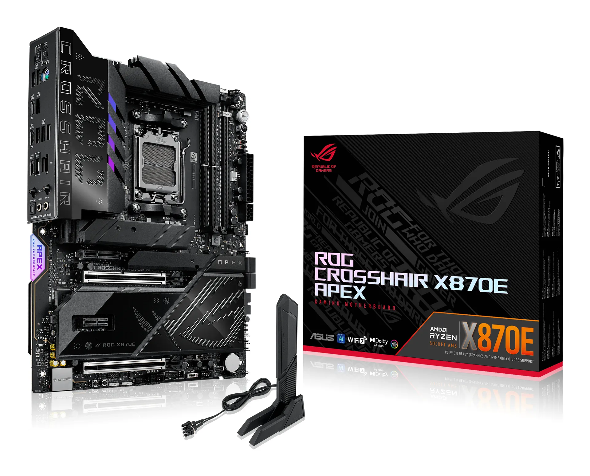 ASUS ROG CROSSHAIR X870E APEX AMD X870E Sockel AM5 ATX ASUS ROG CROSSHAIR X870E APEX AMD X870E Sockel AM5 ATX