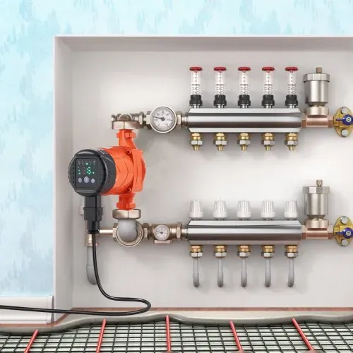 VEVOR Warmwasser-umwälzpumpe, Energieeffizient, Hocheffiziente Heizungspumpe, Ecm-permanentmagnetmotor, 220V, 22W, 50L/min Max. Durchflussrate, 4M Max. Förderhöhe, 3,81 cm Gewindeanschluss, 5 Intelligente Steuerungsmodi, Geräuscharm – Bild 7