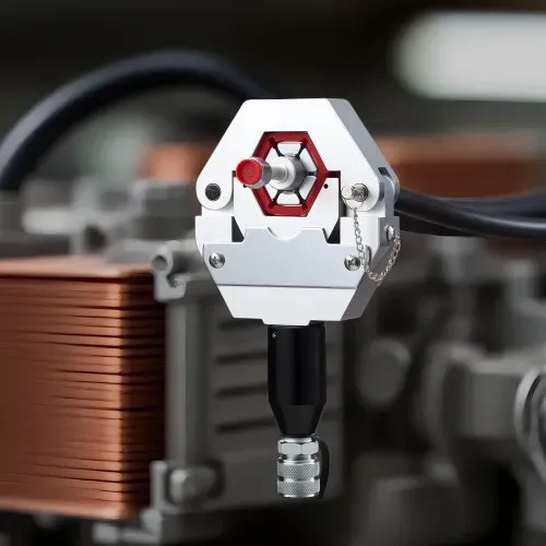 VEVOR Hydraulikschlauch-Crimpzange, Hydraulikschlauchpresse mit 7 Snap-On-Einsätzen & Tragekoffer, für Klimaanlagenschläuche zur Reparatur von Fahrzeugen & Klimaanlagen (mit Handpumpe) – Bild 7