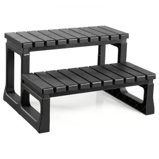 VEVOR Badewannenstufe Pooltreppe 2-stufige Außentreppe, 599,44 mm breite PP-Leiter für oberirdische/aufblasbare Pools mit 145,15 kg Tragkraft, vielseitig einsetzbar für Veranda Terrasse Wohnmobile VEVOR Badewannenstufe Pooltreppe 2-stufige Außentreppe, 599,44 mm breite PP-Leiter für oberirdische/aufblasbare Pools mit 145,15 kg Tragkraft, vielseitig einsetzbar für Veranda Terrasse Wohnmobile