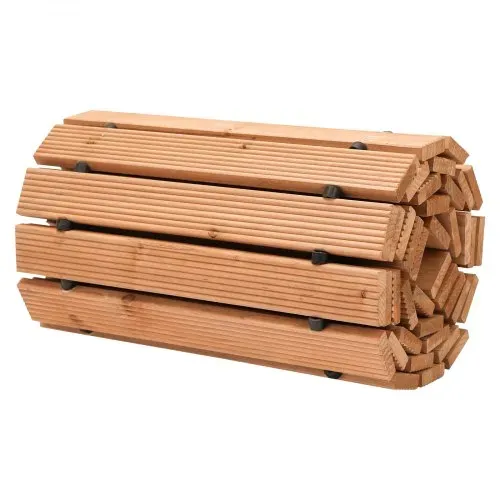 VEVOR Gartenweg Rollweg 244x43 cm, Ausrollbarer Holzweg, Außenweg aus Zedernholz mit Drahtseilverbindung, Gartentritt, Holztritt, Gehweg, Wege im Garten, Hinterhof, Terrasse, Ideal für Hochzeitsfeiern – Bild 8