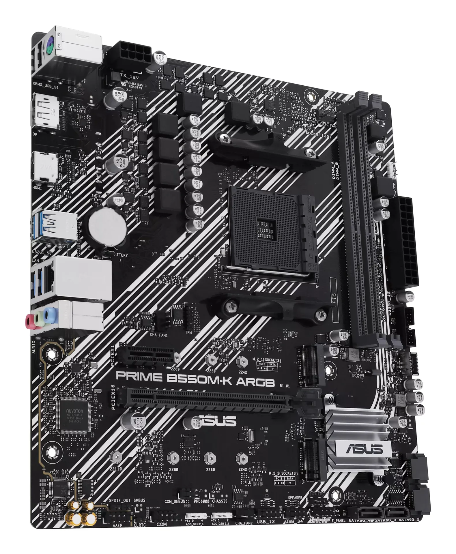 ASUS PRIME B550M-K ARGB AMD B550 Sockel AM4 micro ATX – Bild 4