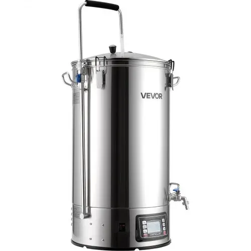 VEVOR elektrisches Bierbraugerät Bierbrauanlage Braukessel 60 L Hausgebrauch, Maischekochgerät mit Rezeptspeicher & Automatik-/Manuellmodus & Bedienfeld & Zirkulationsrohr, Brausystem – Bild 8