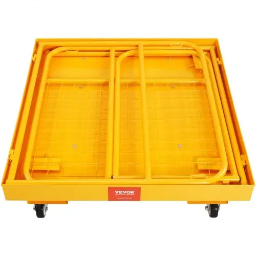VEVOR Arbeitsbühne 92x92cm Arbeitskorb aus Q235B Sicherheitskorb Max. Ladekapazität bis 544kg Staplerbühne für 1-2 Personen Gabelstapler Faltbar Arbeitsplattform für sichere Arbeit in der Höhe – Bild 10