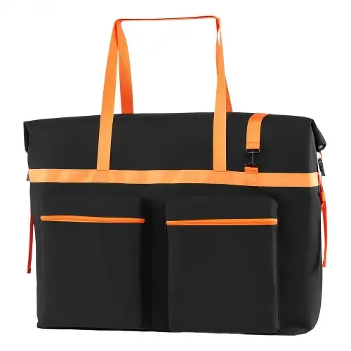 VEVOR Aufbewahrungstasche für 5x 300W Faltbare Solarmodule Schwarz & Orange, Tragbare Solarpanel Tasche für Outdoor Camping Ausflug Wohnmobile, aus Faraday & Nylon, Wasserdicht, mit Signalblockierung – Bild 9