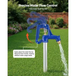 VEVOR Frostsicherer Gartenhydrant, 1280 mm, Außenwasserhahn mit 609,6 mm Eingrabetiefe, G 3/4 Zoll Rohranschluss & Schlauchkupplung, bleifreier Hydrant für Bewässerung von Garten & Bauernhof VEVOR Frostsicherer Gartenhydrant, 1280 mm, Außenwasserhahn mit 609,6 mm Eingrabetiefe, G 3/4 Zoll Rohranschluss & Schlauchkupplung, bleifreier Hydrant für Bewässerung von Garten & Bauernhof