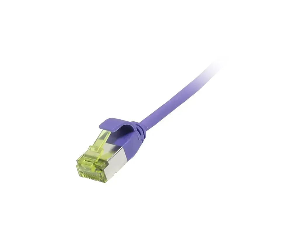 Patchkabel RJ45, CAT6A 500Mhz, 7.5m, lila, U/FTP, slimline rund d=3,8mm, TPE/LSZH(Superflex), AWG32, mit CAT7 Rohkabel, Synergy 21 Patchkabel RJ45, CAT6A 500Mhz, 7.5m, lila, U/FTP, slimline rund d=3,8mm, TPE/LSZH(Superflex), AWG32, mit CAT7 Rohkabel, Synergy 21