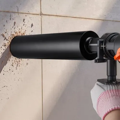 VEVOR Kernbohrer Bohrkrone φ 89 mm 356 mm Bohrtiefe, 1-1/4 Zoll-7 Innengewinde, Hochpräzisions-Schweißtechnologie, Nass-Diamantkernbohrer Kernlochbohrer für Stahlbeton Ziegel Mauerwerk – Bild 7