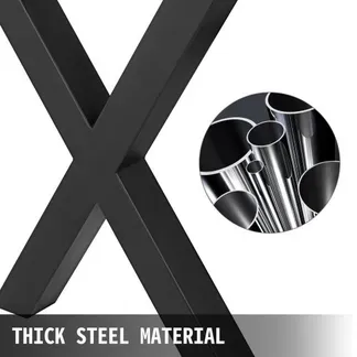 VEVOR Tischbeine Metall Tischgestell 720×760 mm Stahl Tischfüße Schwarz einfache Montage Tischbeine Metall schwarz VEVOR Tischbeine Metall Tischgestell 720×760 mm Stahl Tischfüße Schwarz einfache Montage Tischbeine Metall schwarz