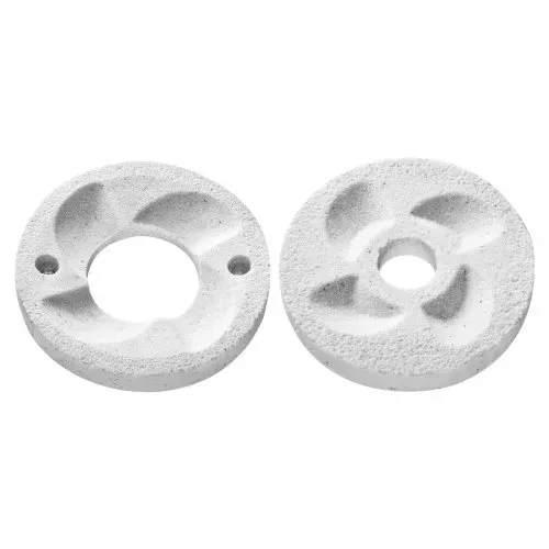 VEVOR Ersatz-Mahlscheiben 2er Set für VEVOR Elektrische Getreidemühle GM-002, Mahlplatten für Trocken- und Nassmahlung, Passend für Mais, Getreide & Gewürze, Mahlscheiben (14 x 14 cm) aus Marmor – Bild 8