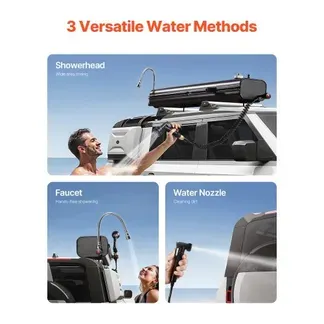 VEVOR Dachgepäckträger-Wassertank Wasserspeicher für Fahrzeuge 17 L mit 2 Spritzschutzplatten und T-Schlitz, Aluminiumtank mit hoher Druckanschluss, für Kofferräume Überrollbügel Querträger VEVOR Dachgepäckträger-Wassertank Wasserspeicher für Fahrzeuge 17 L mit 2 Spritzschutzplatten und T-Schlitz, Aluminiumtank mit hoher Druckanschluss, für Kofferräume Überrollbügel Querträger