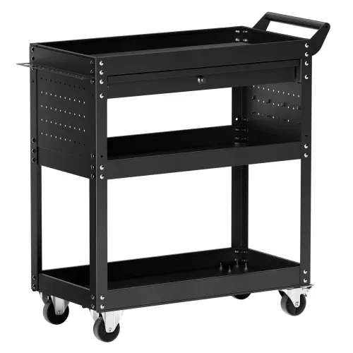 VEVOR Werkzeugwagen 830x350x826 mm, 160 kg Tragkraft, Werkstattwagen mit Schublade, Aufbewahrungsorganizer für Mechanikerwerkzeuge, für Garage, Lager und Reparaturwerkstatt, schwarz – Bild 10