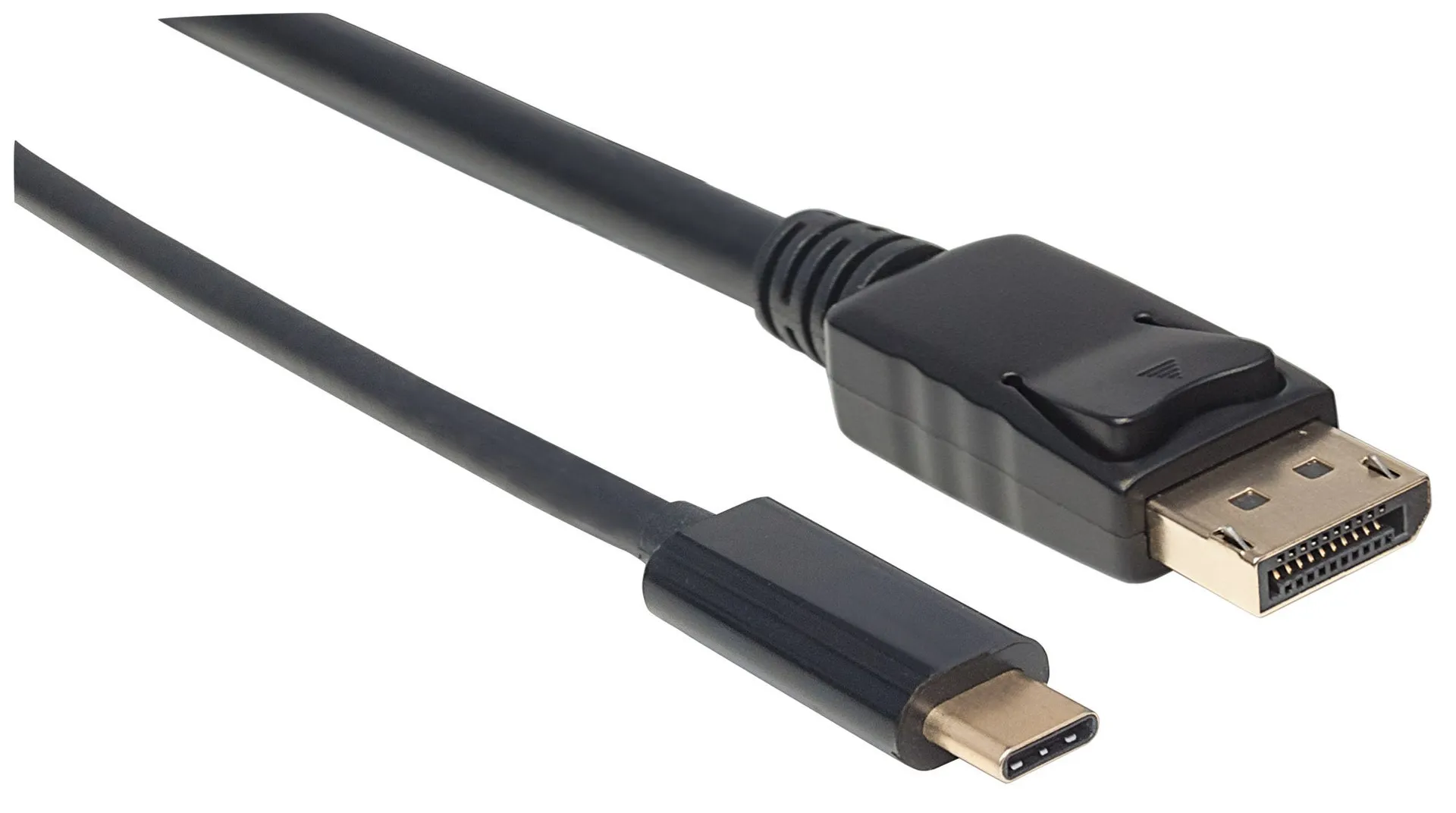 Manhattan USB-C auf DisplayPort-Adapterkabel, Konvertiert das Alternate-Mode-Signal in ein DisplayPort 4K-Ausgangssignal, 1 m, schwarz – Bild 2