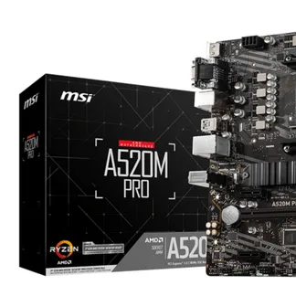 MSI A520M PRO Motherboard AMD A520 Sockel AM4 micro ATX MSI A520M PRO Motherboard AMD A520 Sockel AM4 micro ATX