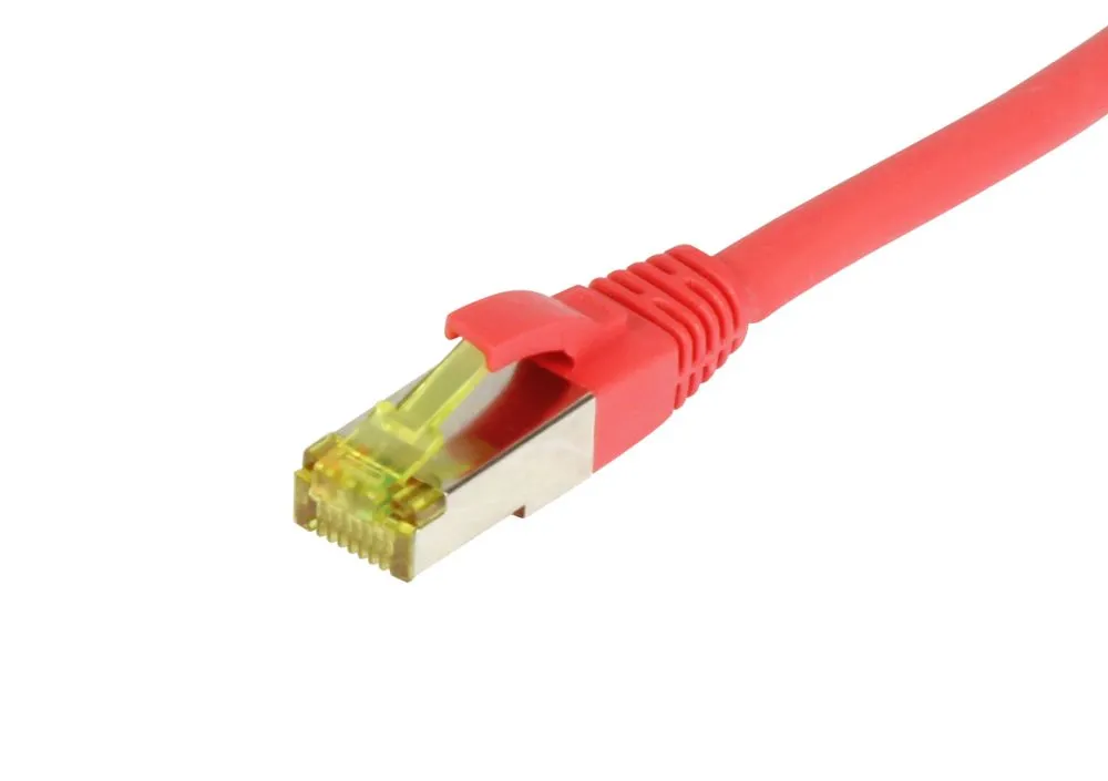 Patchkabel RJ45, CAT6A 500Mhz, 0.15m, rot, S-STP(S/FTP), TPE/LSZH(Ultraflex), AWG26, mit CAT7 Rohkabel, Synergy 21 Patchkabel RJ45, CAT6A 500Mhz, 0.15m, rot, S-STP(S/FTP), TPE/LSZH(Ultraflex), AWG26, mit CAT7 Rohkabel, Synergy 21