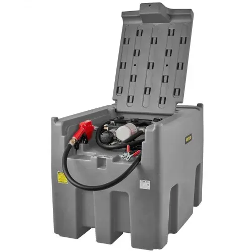 VEVOR Tragbarer Dieseltank 439,11 L Mobile Tankanlage Grau Dieseltankstelle 140 W Tankstation Dieseltank 2600 U/min Transporttank 12 V DC – Bild 10