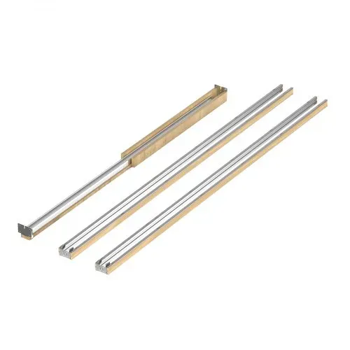 VEVOR Schiebetürrahmen-Set für 610–914 mm breite & 2032 mm hohe Türen, Schiebetürsystem-Set aus verzinkter Stahl & Holz mit Zwei-Wege-Soft-Close-Mechanismus & sanftem Gleiten, für Wohnzimmer – Bild 9