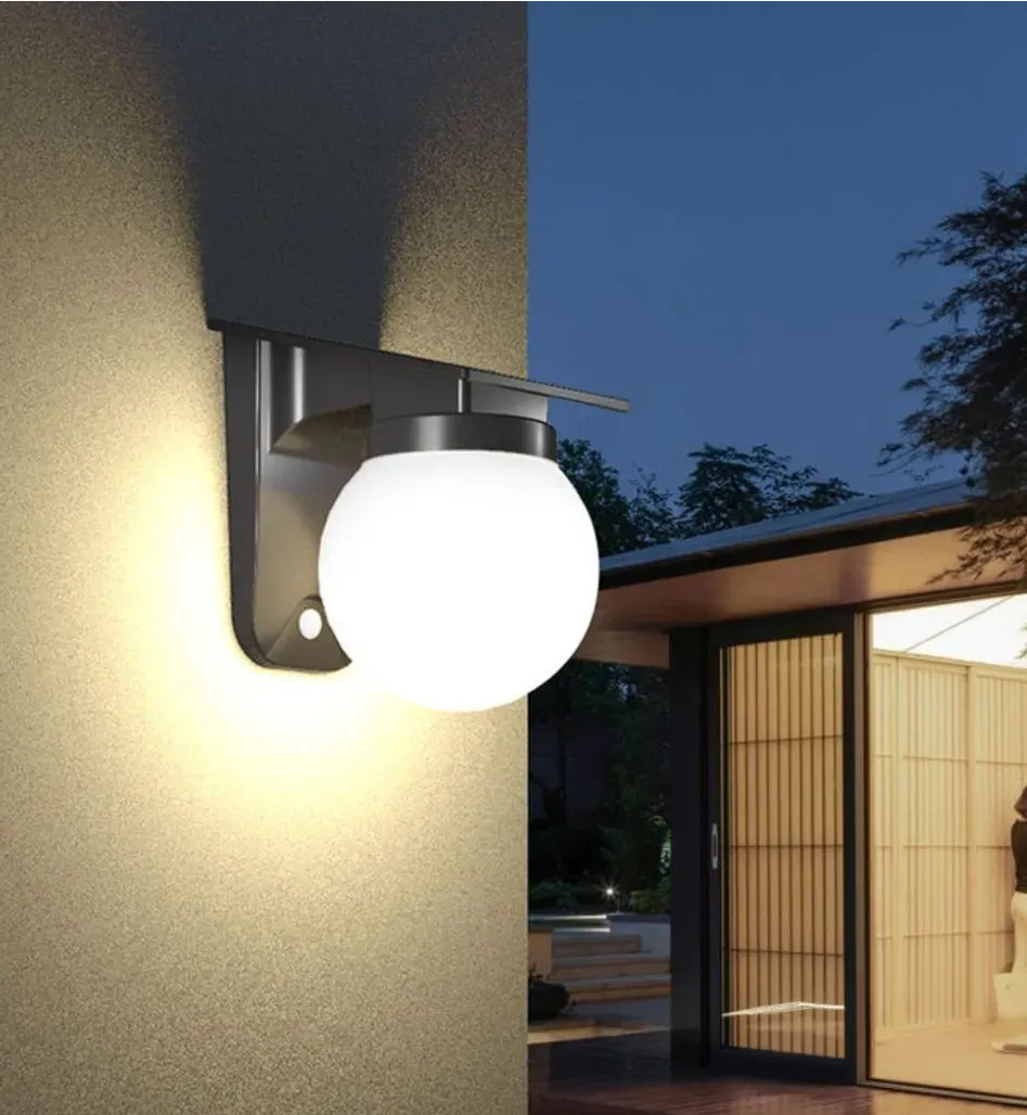 Synergy 21 LED Wand Akku Solar Lampe - Ball milky - – Bild 9