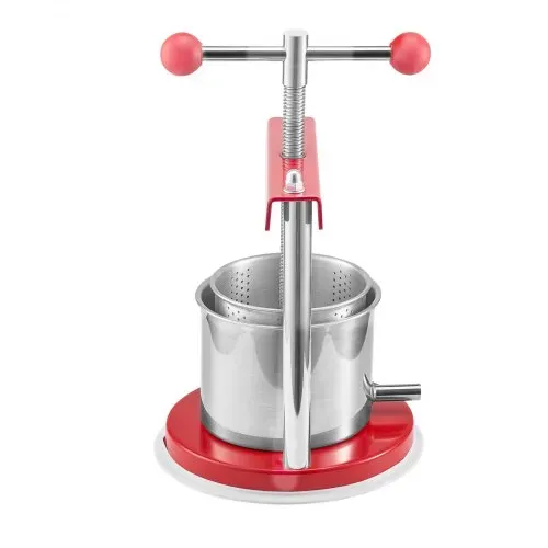 VEVOR Obstweinpresse Obstmühle Apfelmühle (1,65 L) mit 2 Edelstahlfässer, manueller Entsafter, Apfelweinpresse Saftpresse Apfelpresse Traubenpresse Olivenölpresse mit T-Griff für Küche – Bild 10