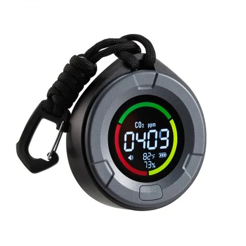 VEVOR Tragbarer CO2 Melder, Mini CO2 Messgerät mit Temperatur-& Feuchtigkeitsanzeige, 400-5000 PPM, Luftqualitätsprüfer, NDIR-Sensor, Kohlendioxid-Detektor, CO2-Sensor für Zuhause, Büro, Auto VEVOR Tragbarer CO2 Melder, Mini CO2 Messgerät mit Temperatur-& Feuchtigkeitsanzeige, 400-5000 PPM, Luftqualitätsprüfer, NDIR-Sensor, Kohlendioxid-Detektor, CO2-Sensor für Zuhause, Büro, Auto